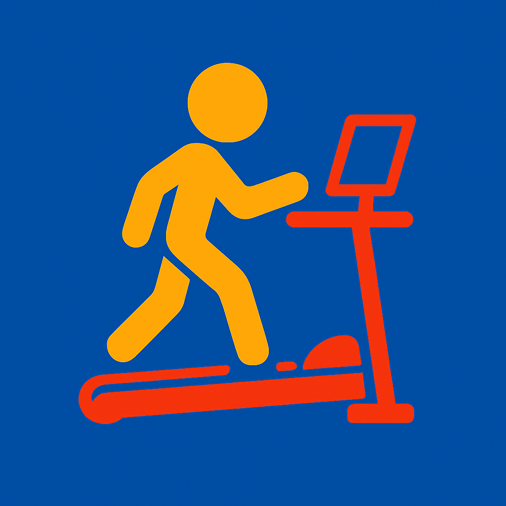 StepShift app icon: stylized step logo in blue and orange
